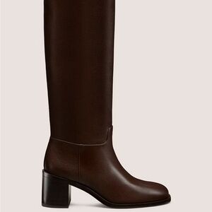 Stuart Weitzman Dark Brown “FINN” Heeled Boots